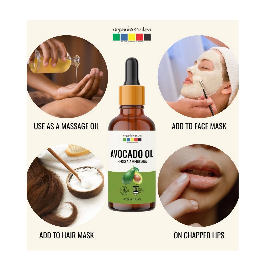 Organix Mantra Avocado Oil for Hair Growth, Moisturizing Skin & Face Massage