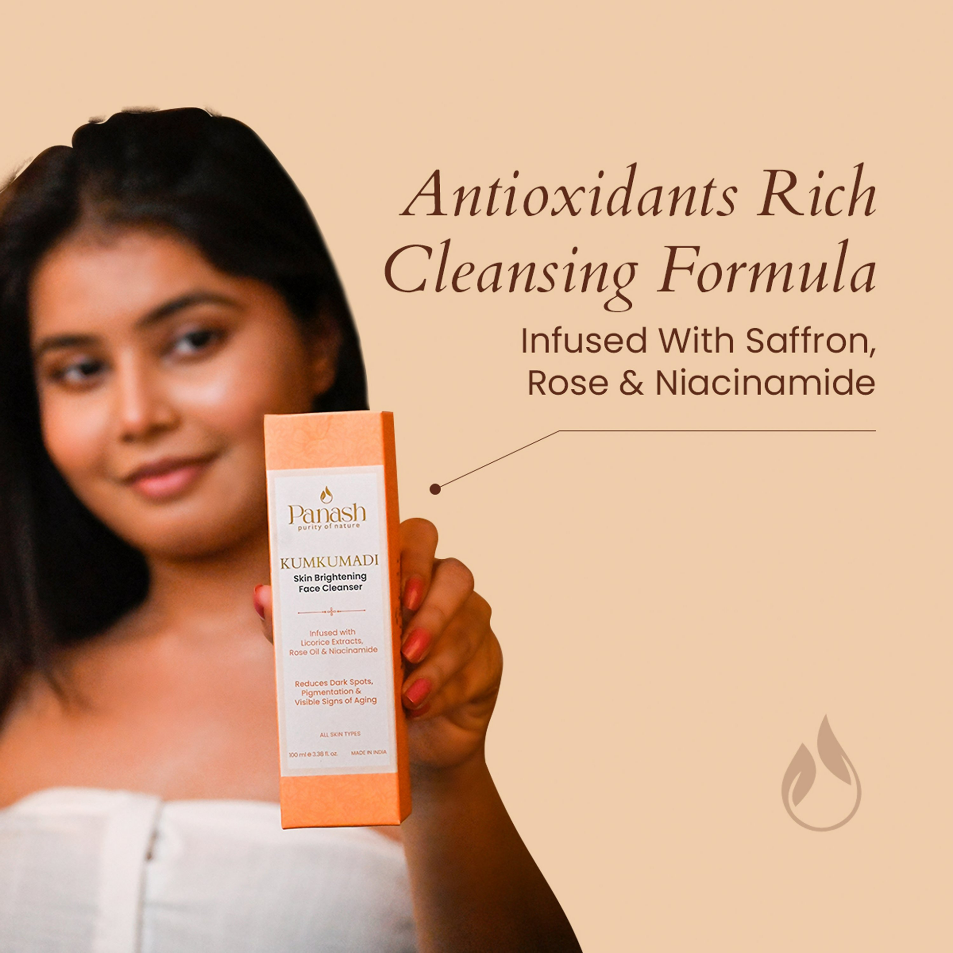 Panash Kumkumadi Skin Brightening Face Cleanser