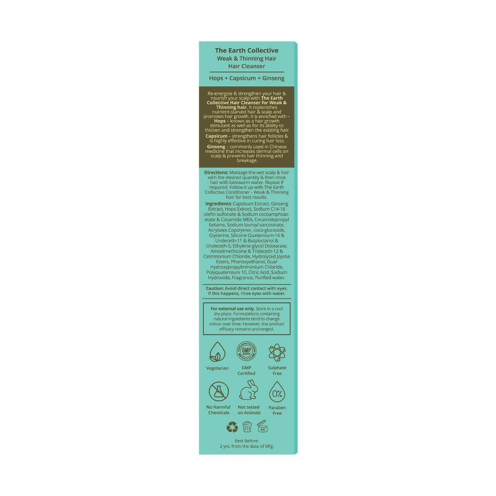 The Earth Collective Hair Cleanser - Weak & Thinning Hair - Drmedicart