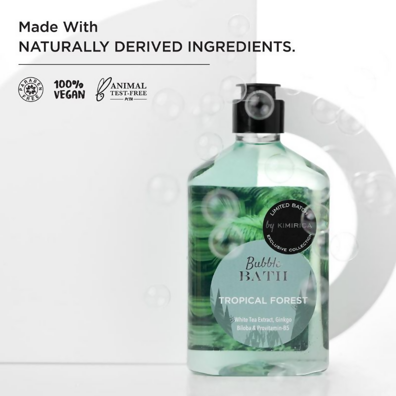 Kimirica Tropical Forest Bubble Bath For Soothing Exotic Bath