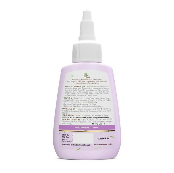 Buy Mamaearth Rosemary Hair Growth Scalp Serum with 95% Pure Rosemary Oil from DrMediCart, Ship from India to USA