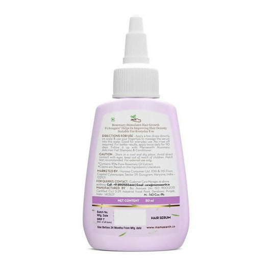 Buy Mamaearth Rosemary Hair Growth Scalp Serum with 95% Pure Rosemary Oil from DrMediCart, Ship from India to USA
