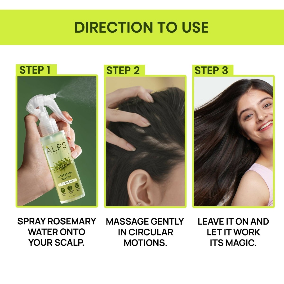 Alps Goodness Rosemary Hair Renewal Duo with Rosemary Water Spray and Rosemary & Curry Leaf Powder - Hair Growth Expert