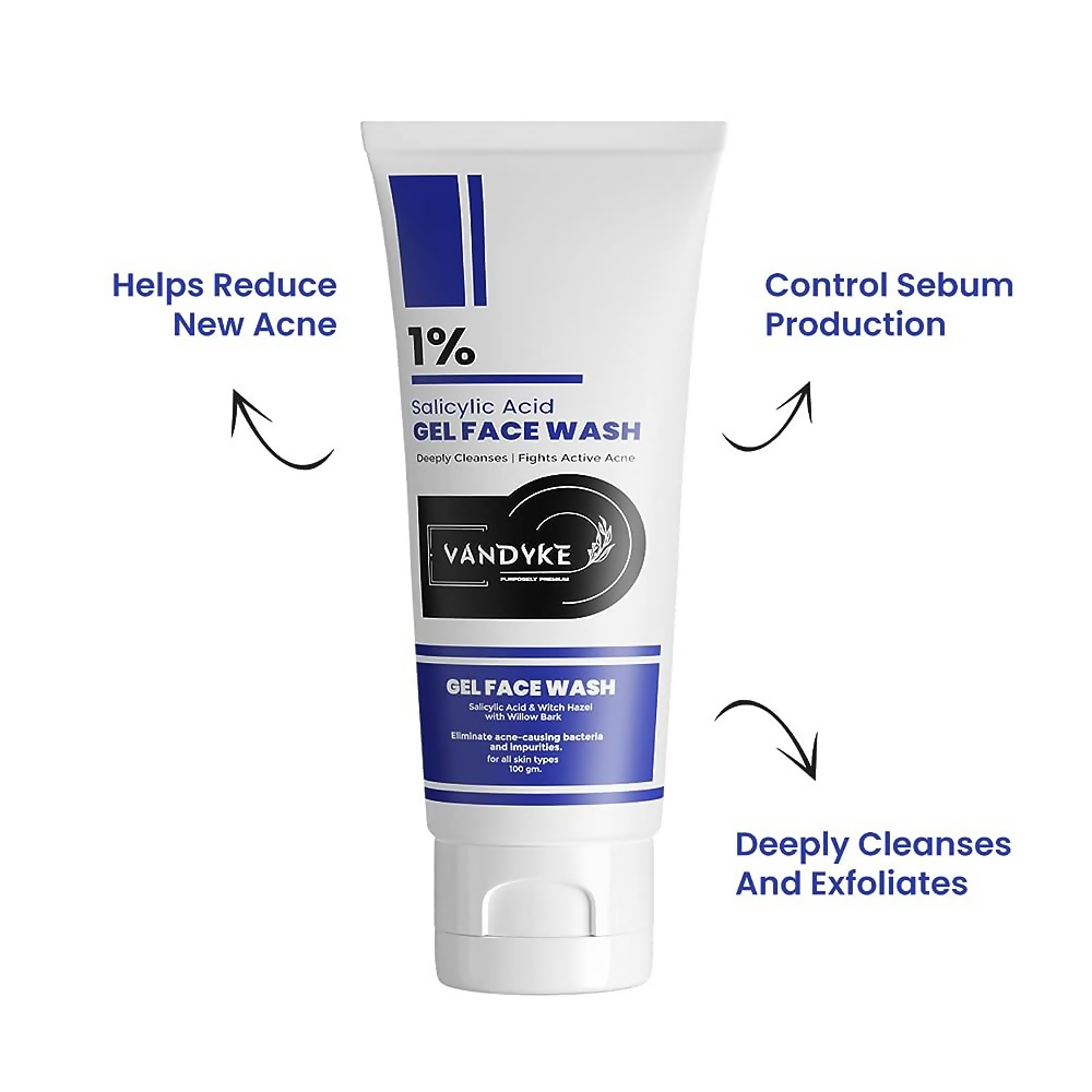 Vandyke 1% Salicylic Acid Gel Face Wash