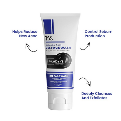 Vandyke 1% Salicylic Acid Gel Face Wash