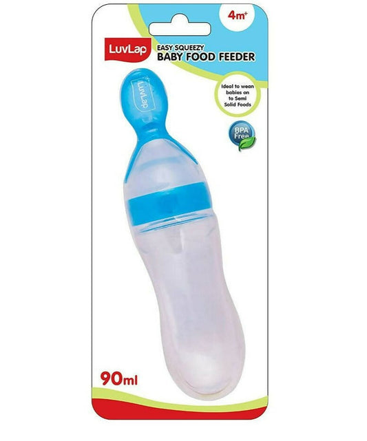 Buy LuvLap Feeding Spoon with Squeezy food Grade Silicone Feeder bottle from DrMediCart, Ship from India to USA