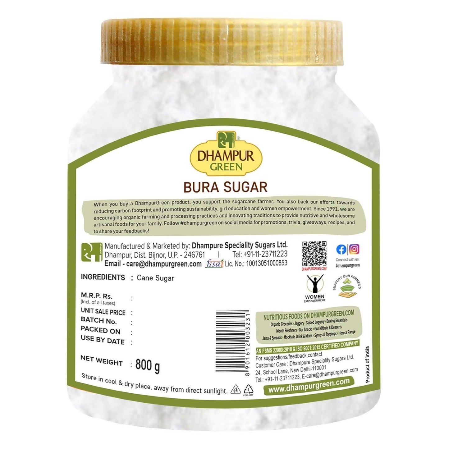 Dhampur Green Bura Sugar