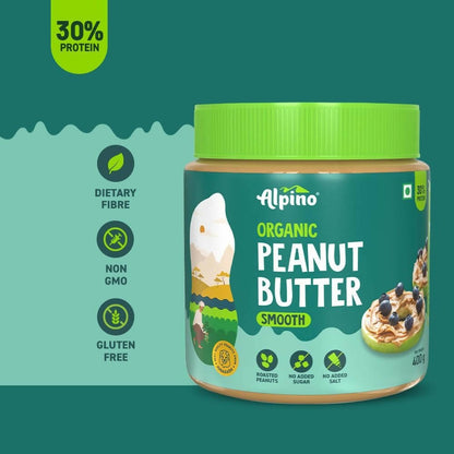 Alpino Organic Natural Peanut Butter Smooth