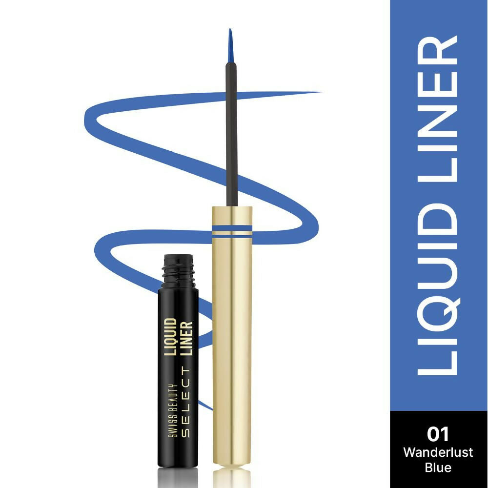Swiss Beauty Select Here To Stay Liquid Liner, 1-Wanderlust Blue