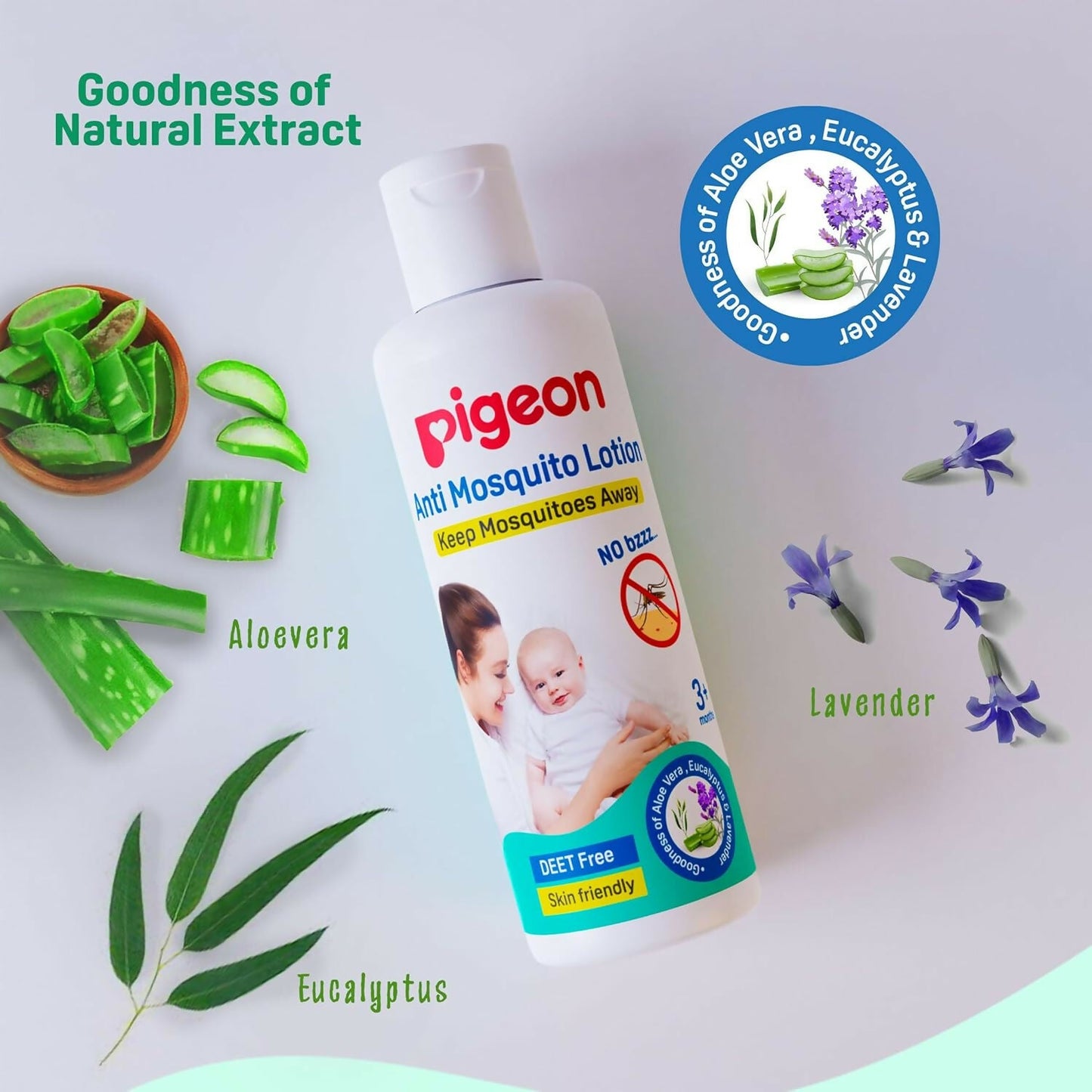 Pigeon Natural Anti Mosquito Body Lotion for Babies, Keep Mosquitoes Away