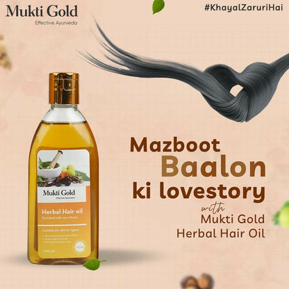 Axiom Mukti Gold Herbal Hair Oil