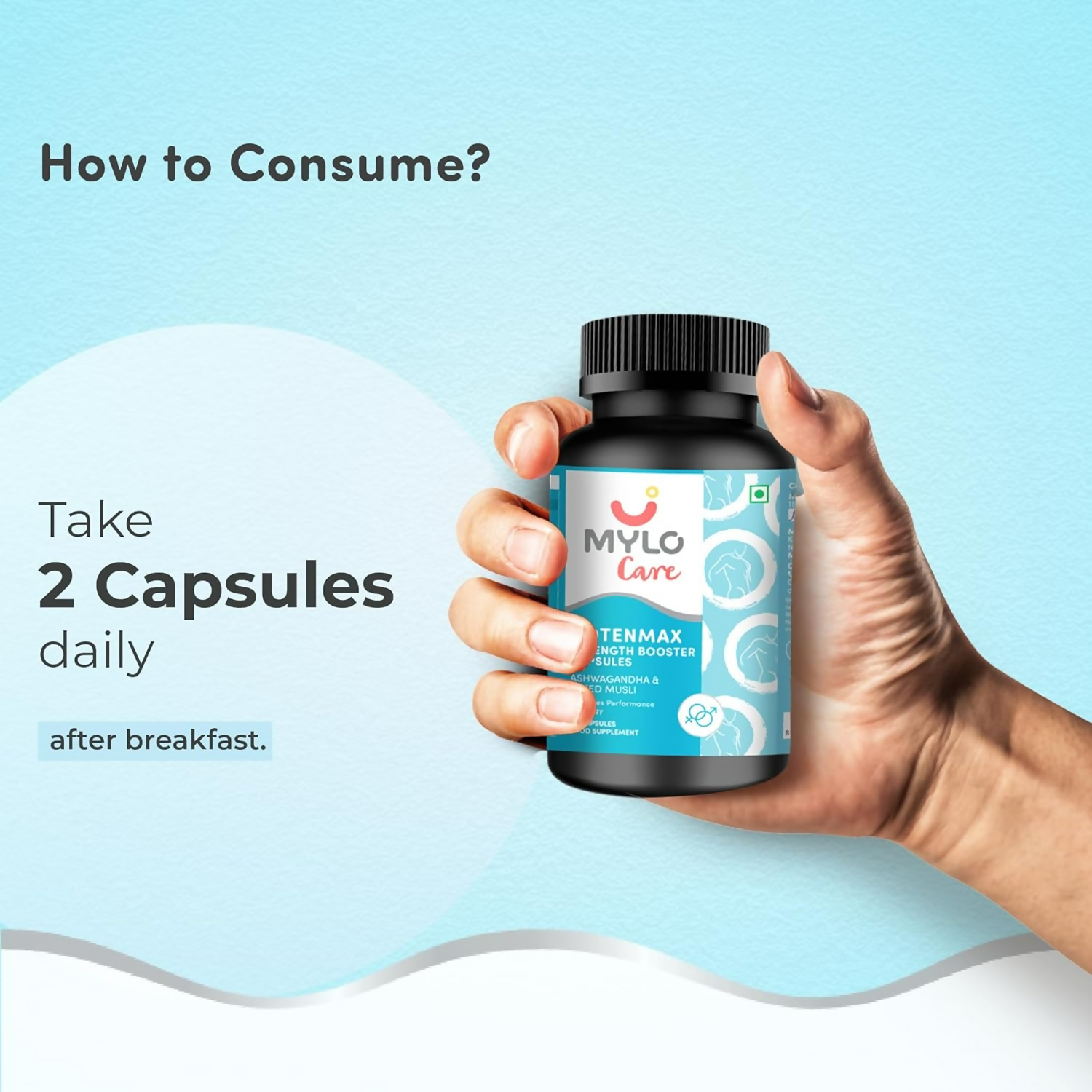 Mylo Care Potenmax Male Fertility Supplement - Veg Capsules