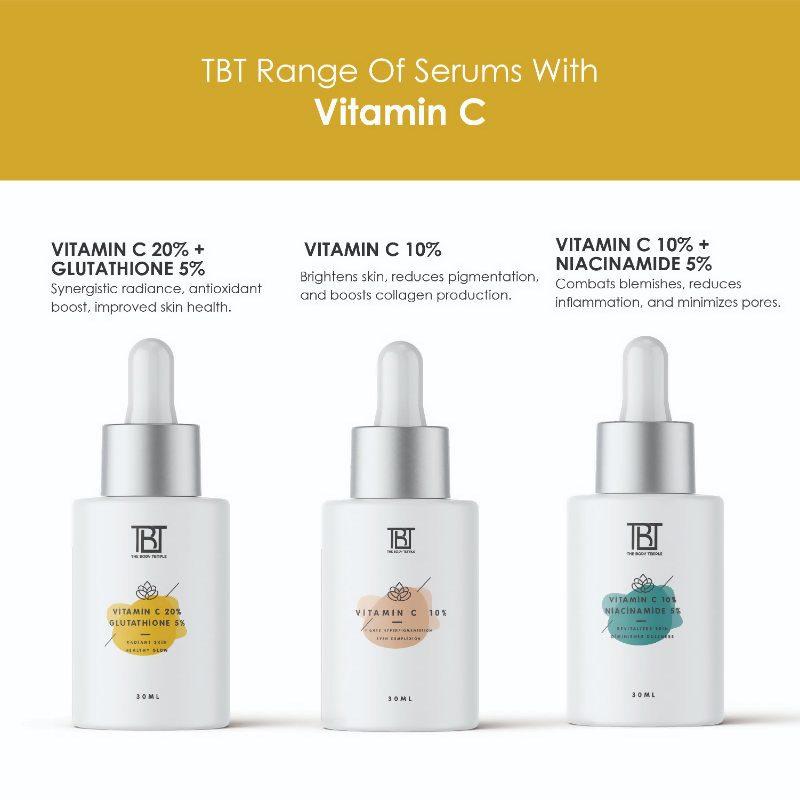 The Body Temple Vitamin C 20% + Glutathione 5% Face Serum
