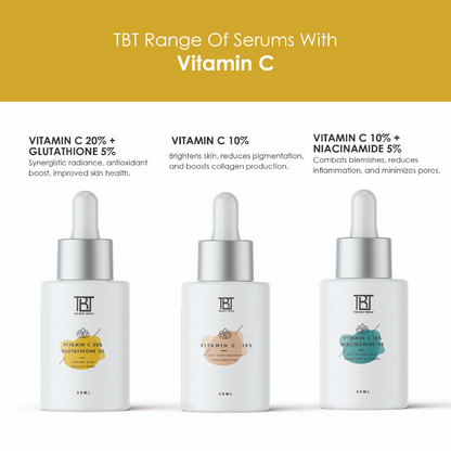The Body Temple Vitamin C 20% + Glutathione 5% Face Serum