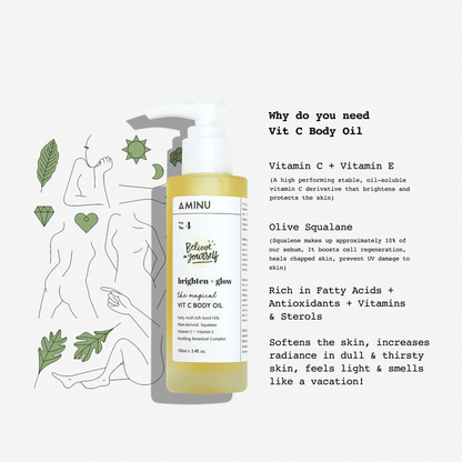 Aminu Melting Aminu Vit C Body Oil for Brightening & Hydrating