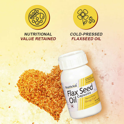 HealthAid Flax Seed Oil 1000 mg Capsules