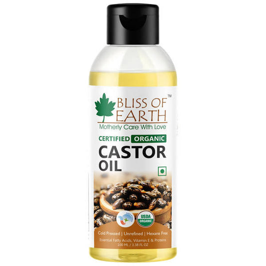 Buy Bliss of Earth Certified Organic Castor Oil from DrMediCart, Ship from India to USA