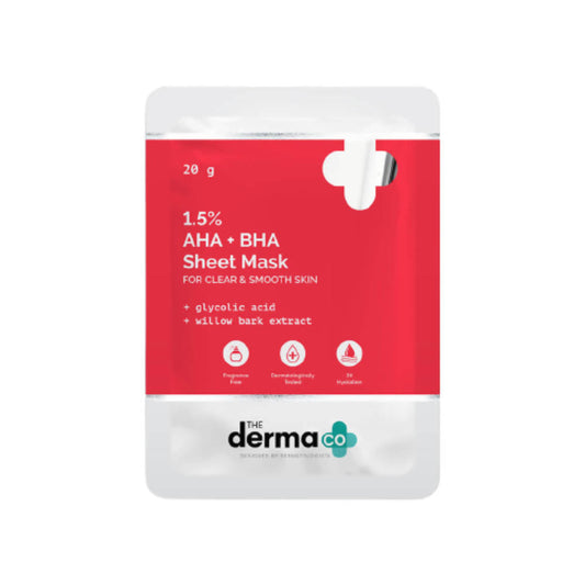 the derma co 1 5 aha bha sheet mask buy in usa