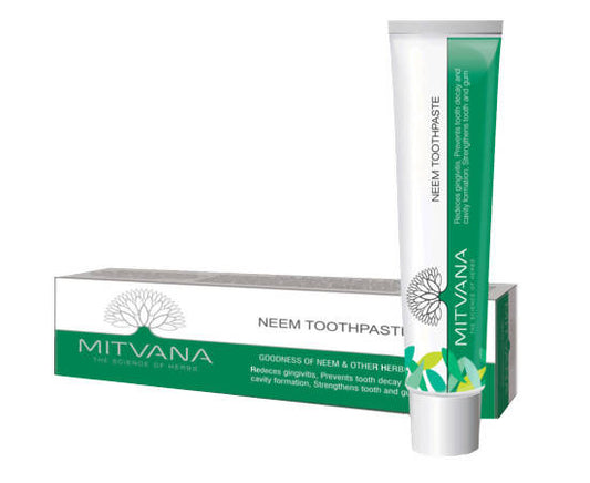 Mitvana Neem Toothpaste (with Neem, Fennel & Herbs) - DrMediCart