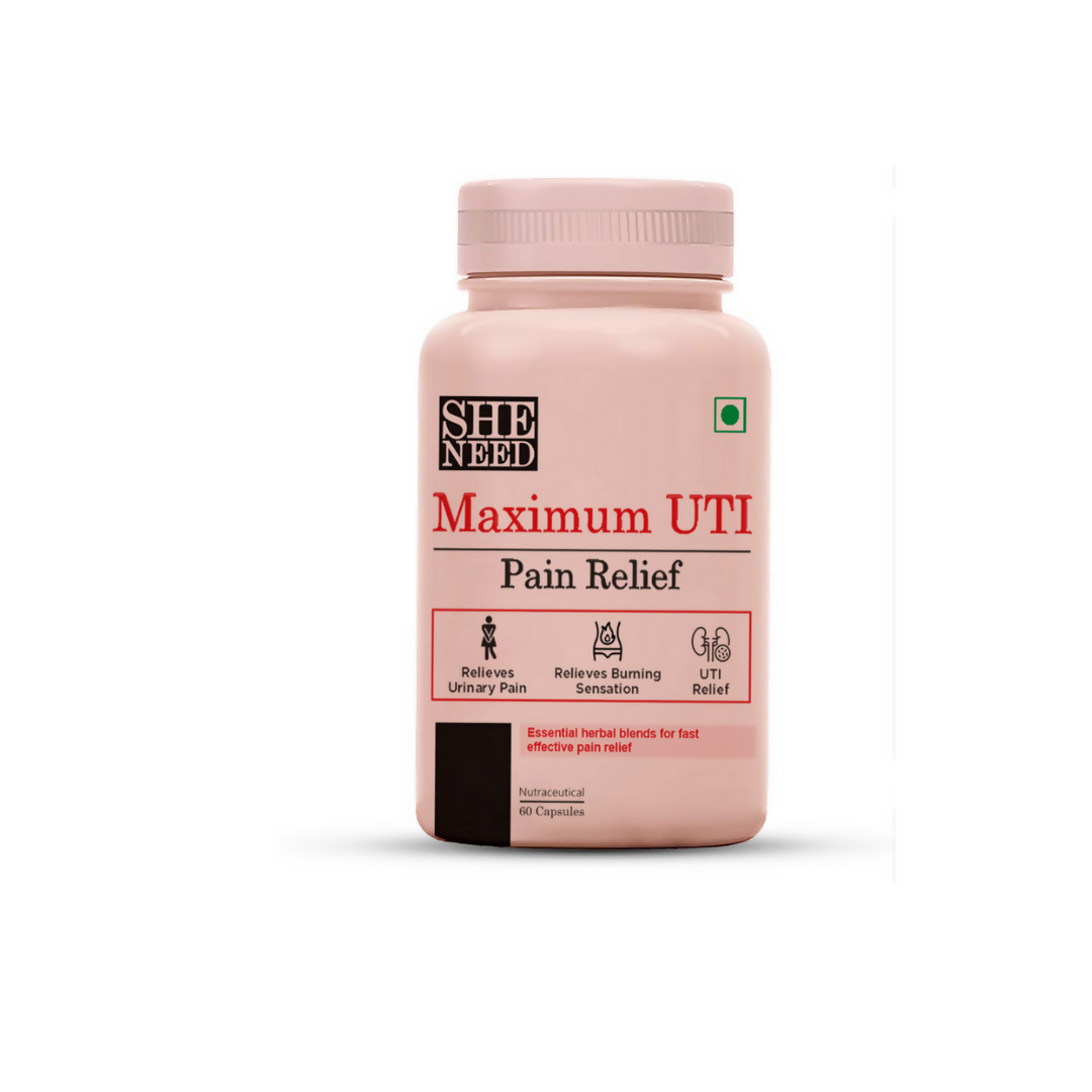 SheNeed Maximum UTI Pain Relief Capsules