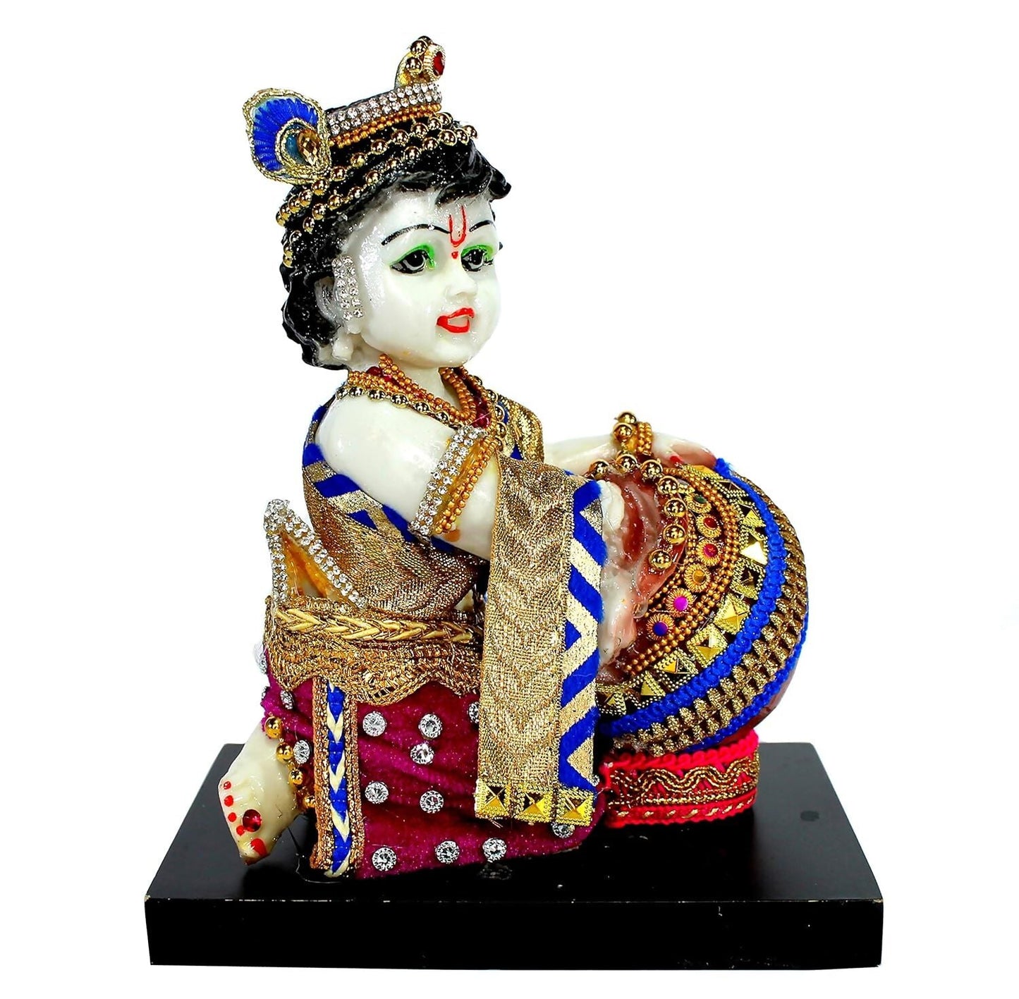 Buy Esplanade Resin Krishna Makhan Chor Statue