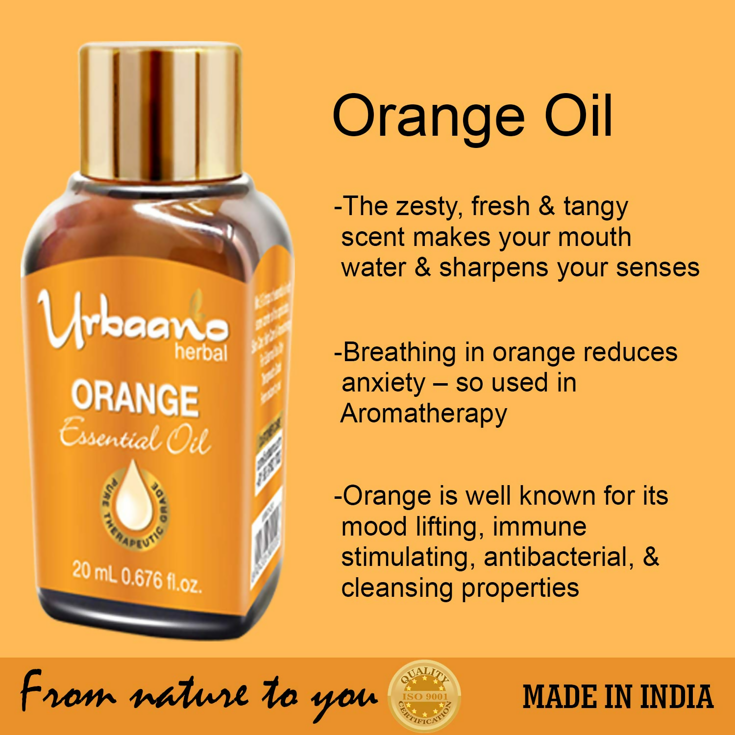 Urbaano Herbal Orange Essential Oil
