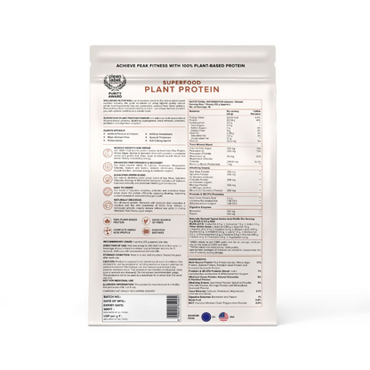 Wellbeing Nutrition Organic Plant Protein Isolate Dark Chocolate Hazelnut, 3B CFU Probiotics