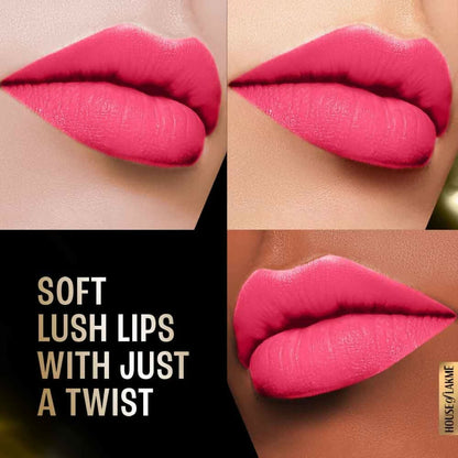 Lakme Forever Matte Lipstick, Made With French Rose Oil Extracts - Pink Prom