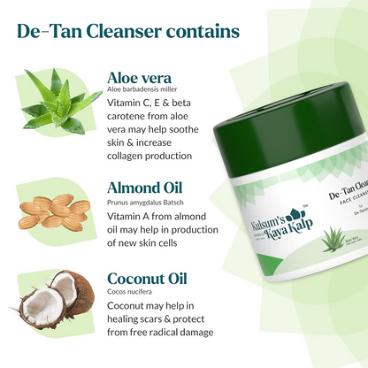 Kulsum's Kaya Kalp De-Tan Cleanser With Aloe Vera & Almond