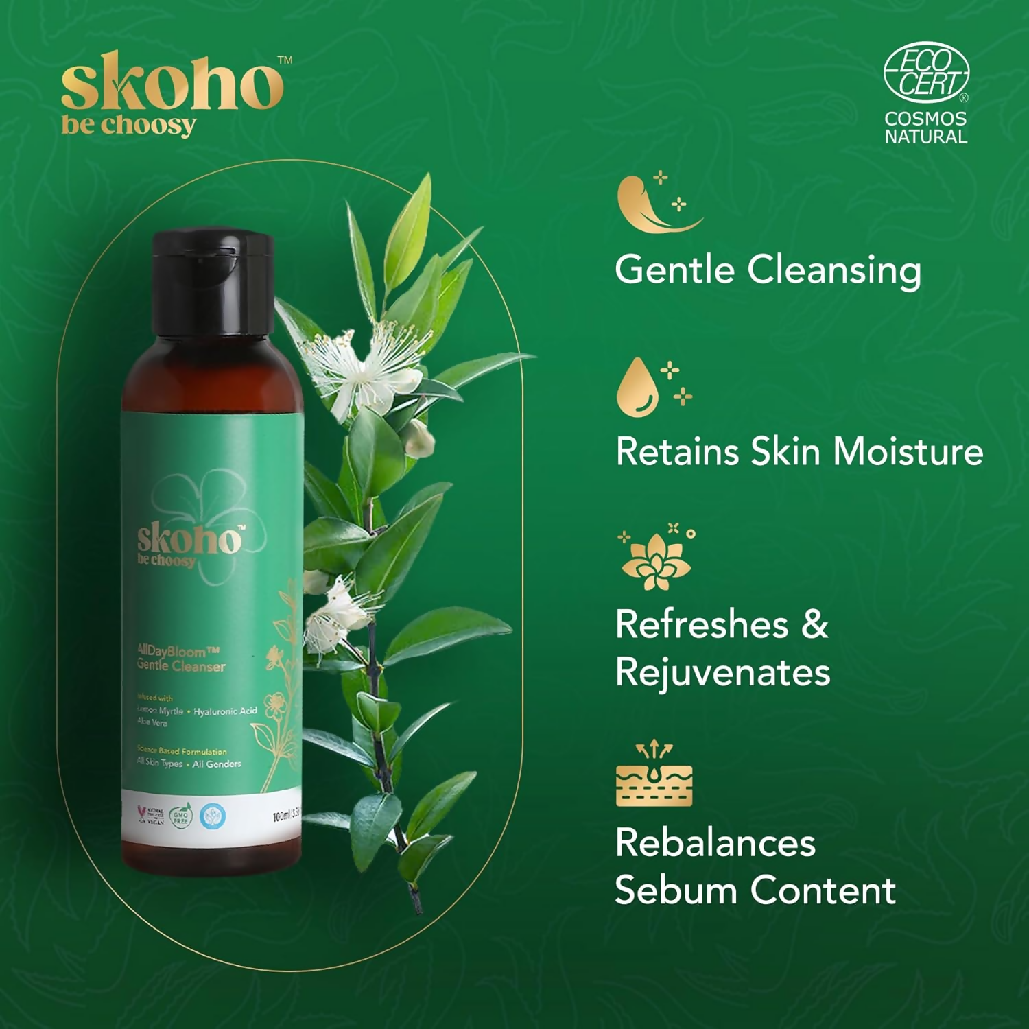 SKOHO 98.656% Natural Gentle face cleanser