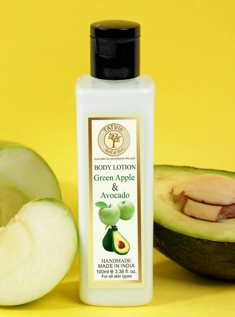 Buy Tatvik Ayurveda Green Apple and Avocado Body Lotion from DrMediCart, Ship from India to USA
