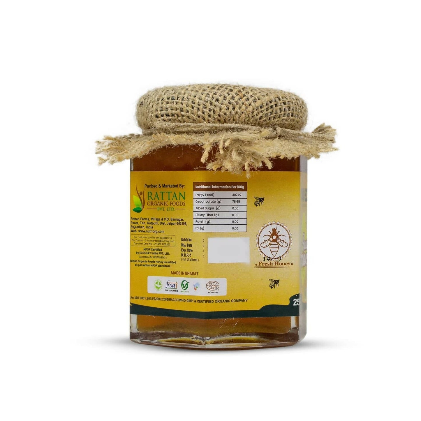 Upaveda Certified Organic Raw Honey