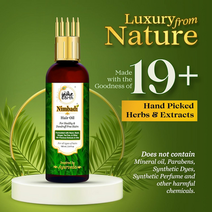 The Indie Earth Nimbadi Hair Oil For Healthy & Dandruff Free Hairs - DrMediCart