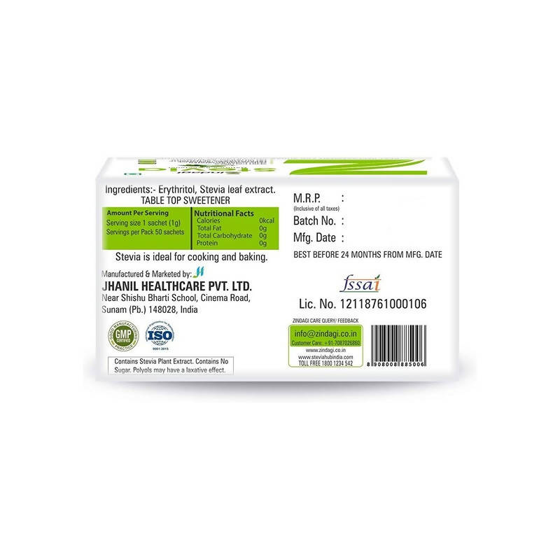 Zindagi Stevia Nature's Sweetener Sachets