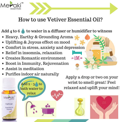 Meraki Essentials Vetiver Essential Oil