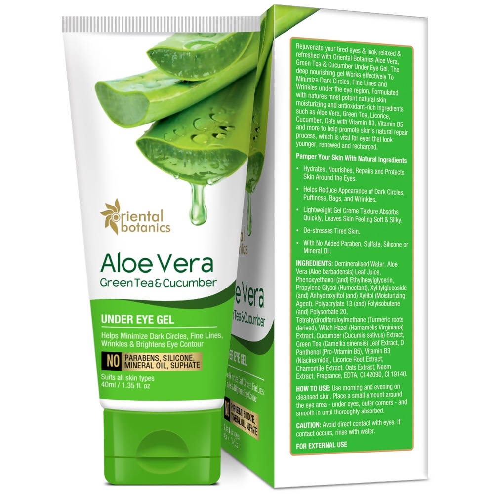 oriental botanics aloe vera green tea cucumber under eye gel buy in usa