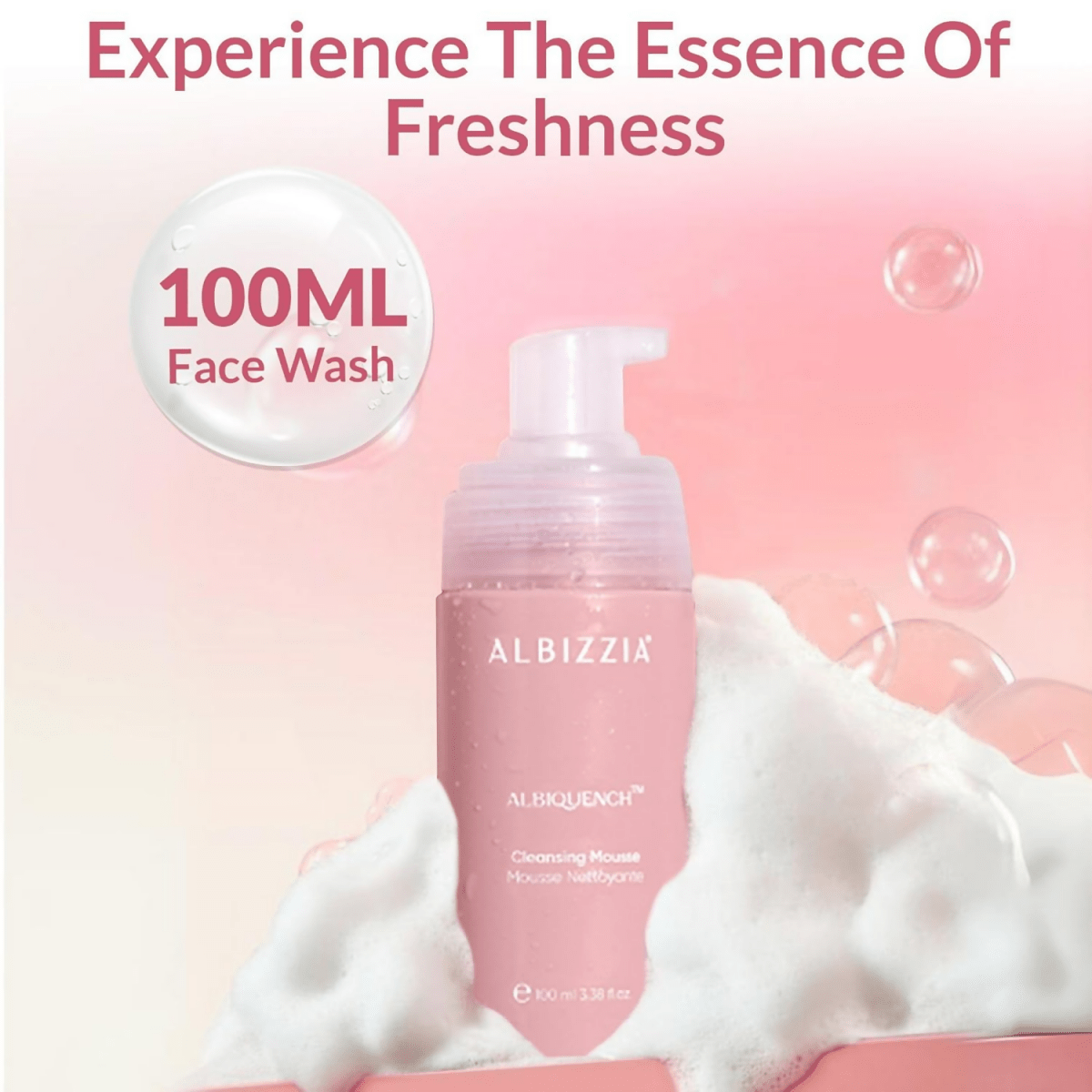 Albizzia Cleansing Mousse Lightweight Gentle Face Cleanser