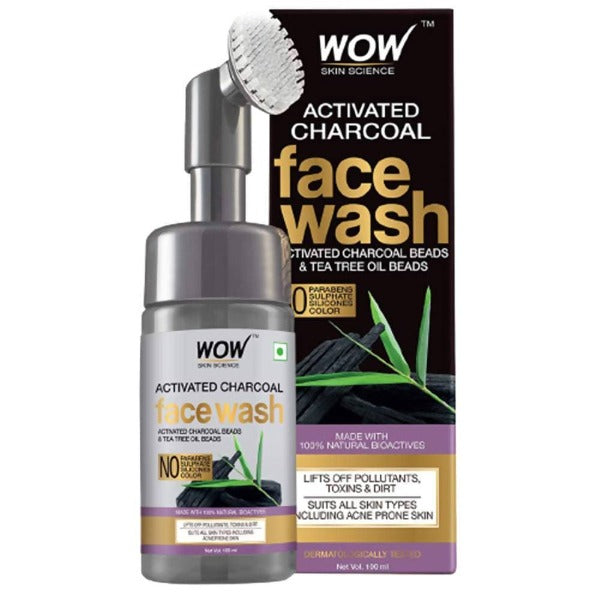 Wow Skin Science Charcoal Foaming Face Wash - Drmedicart