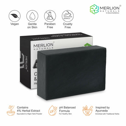 Merlion Naturals Charcoal & Mint Glycerine Soap