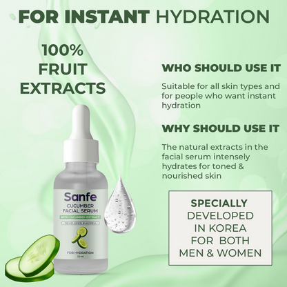 Sanfe Instant Hydration Cucumber Face Serum