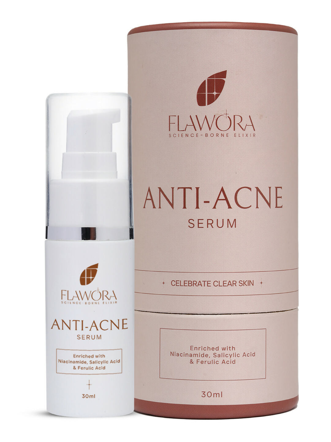 Flawora Anti-Grey Hair Serum, Anti Acne Serum and D-Tan Lotion Combo