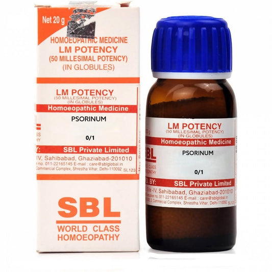 Buy SBL Homeopathy Psorinum LM Potency from DrMediCart, Ship from India to USA