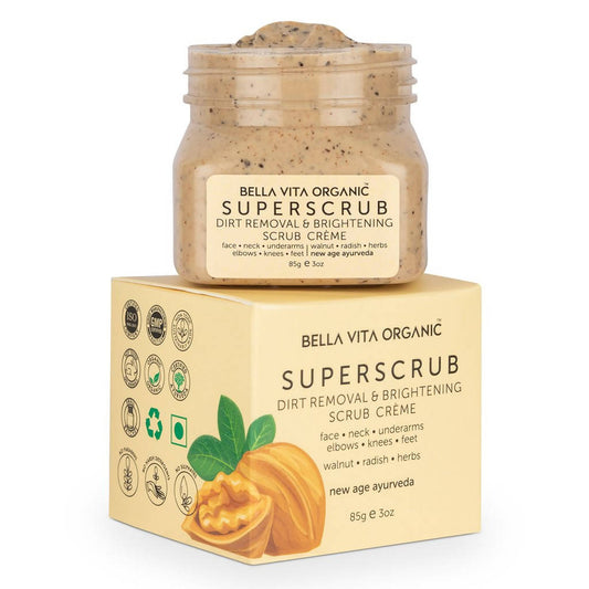 Bella Vita Organic SuperScrub Dirt Removal & Skin Brightening Scrub Creme - DrMediCart