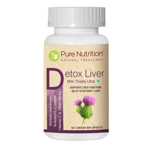 Pure Nutrition Naturals Milk Thistle Liver Detox Veg Tablets