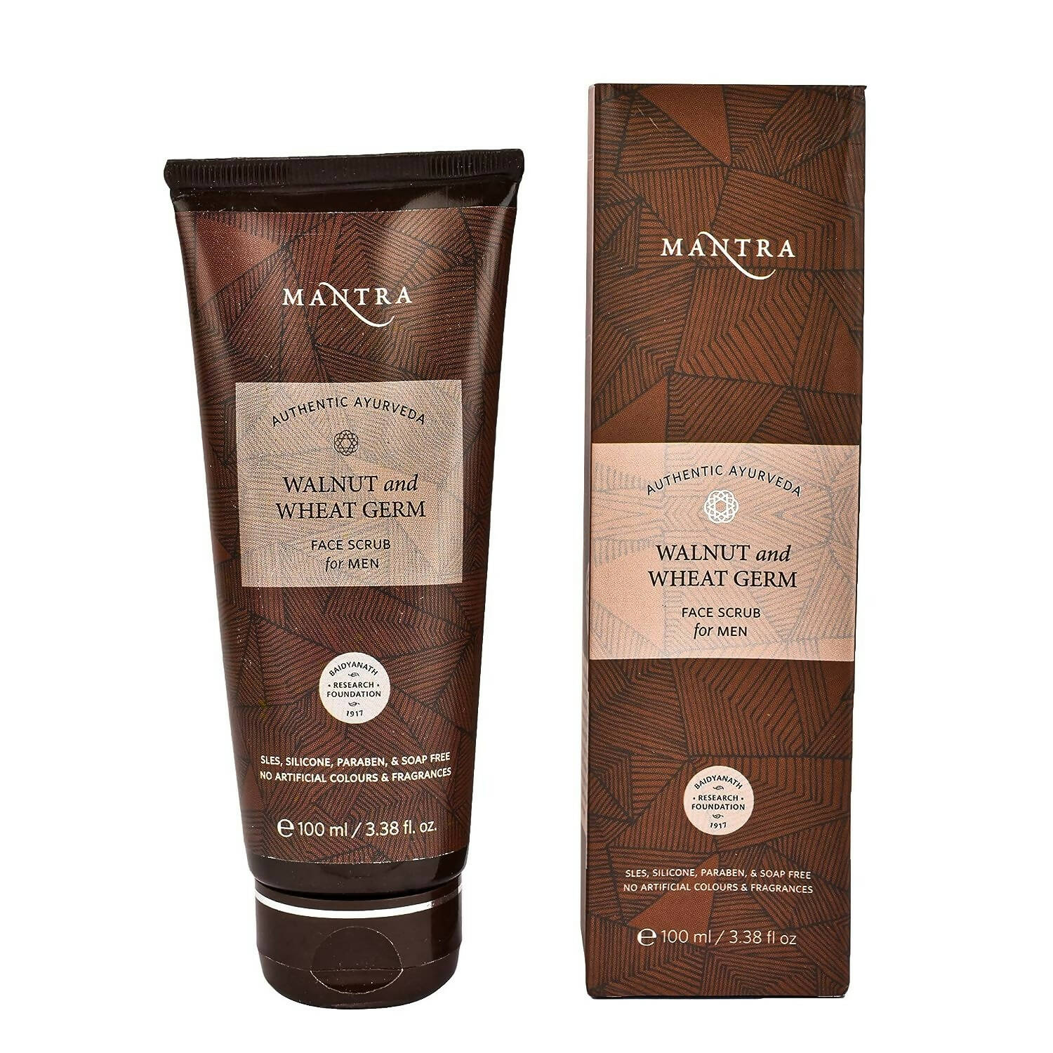 Buy Mantra Herbal Walnut & Wheat Germ Face Scrub For Men from DrMediCart, Ship from India to USA