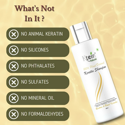 Ktein Natural 100% Plant Derived Keratin Shampoo