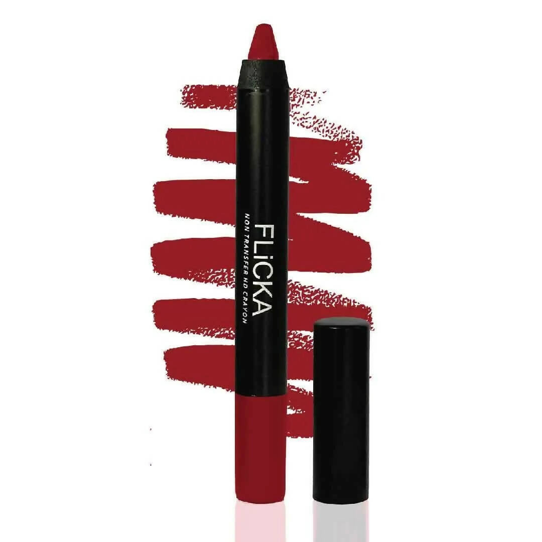 Buy FLiCKA Lasting Lipsence Crayon Lipstick 12 Insta Diva - Light Red from DrMediCart, Ship from India to USA
