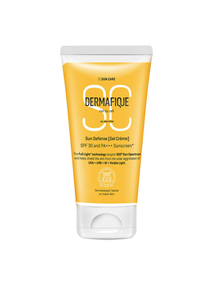 Dermafique Sun Defense Gel Creme SPF 30 Sunscreen, Prevents Tanning And Pigmentation