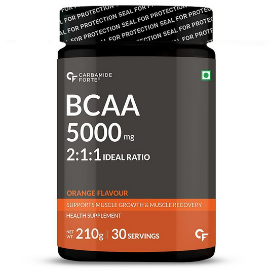 Carbamide Forte BCAA Powder With 2:1:1 Ideal Ratio - Orange Flavour