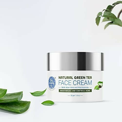 The Moms Co.Natural Green Tea Face Cream - Drmedicart